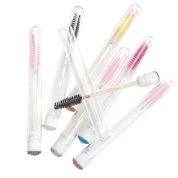 Diamond Glitter Mascara Brushes With Tube for Eyelash Extension